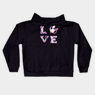 amazing love bunny Kids Hoodie